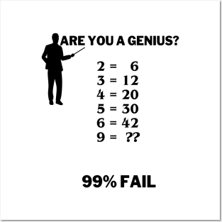 Are you a genius Posters and Art